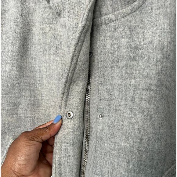 J.Crew Plus Italian Stadium Cloth Wool Gray Chateau Parka Coat Overcoat Size 22 - Picture 8 of 14